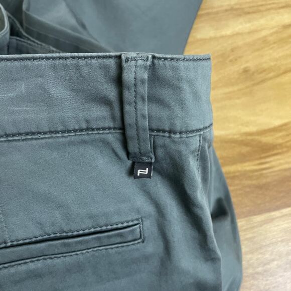 Porsche Design Mens Pants 48 32x32 Green Chino Trousers Flat Front Casual Cotton - Picture 9 of 12